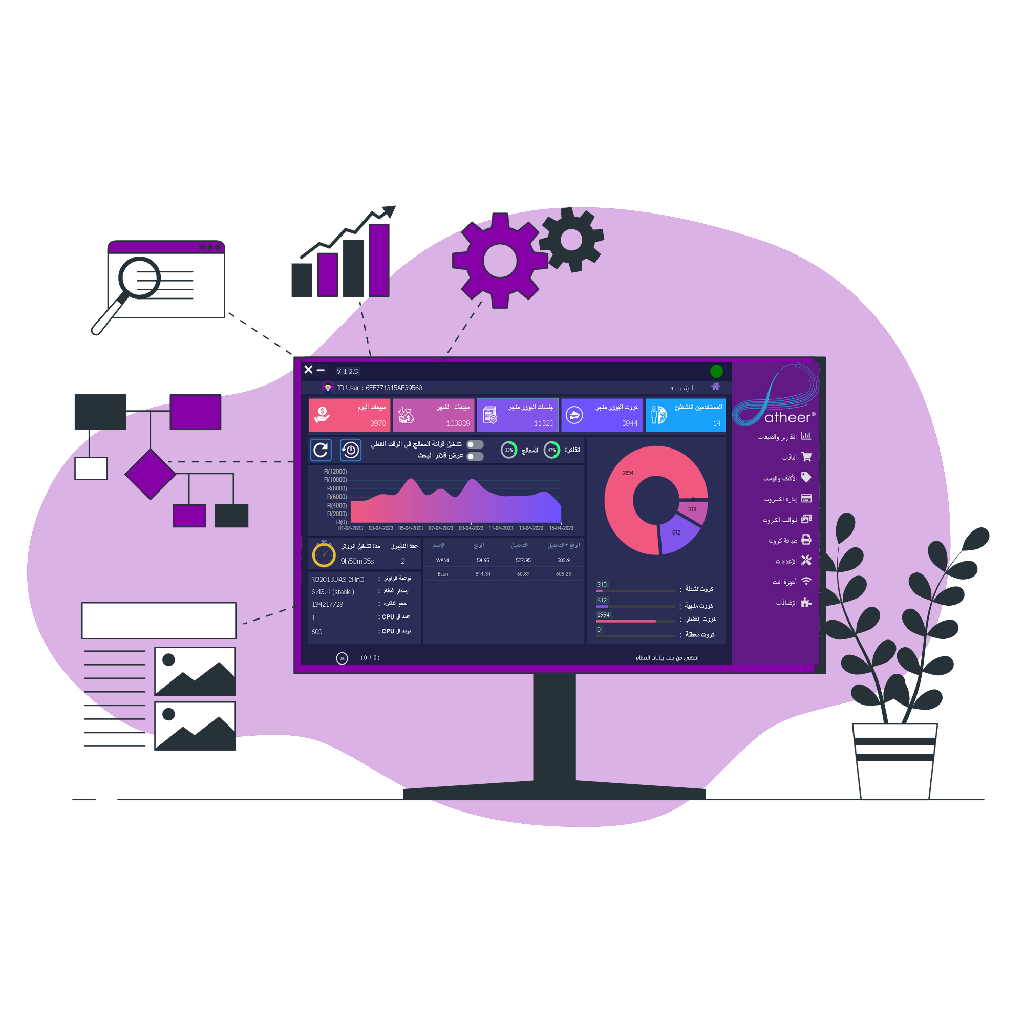 شعار MikroTik - متكامل مع برنامج Space Gate